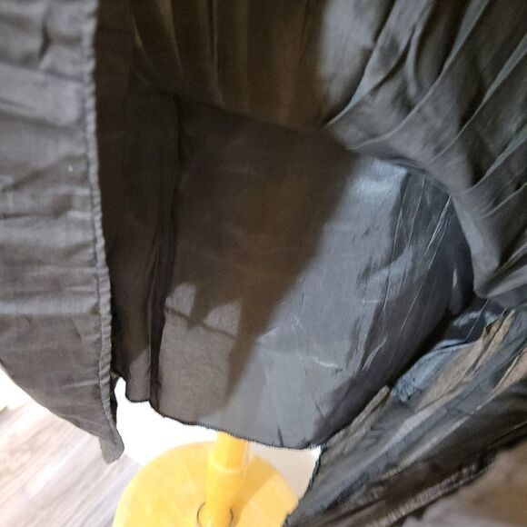 Club monaco cotton pleated skirt Sz 4 Brown - Picture 7 of 8